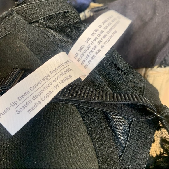 Bundle 5 Variety Bras T Shirt Push Up Natori Feathers Bebe Bali Maidenform - Picture 14 of 16